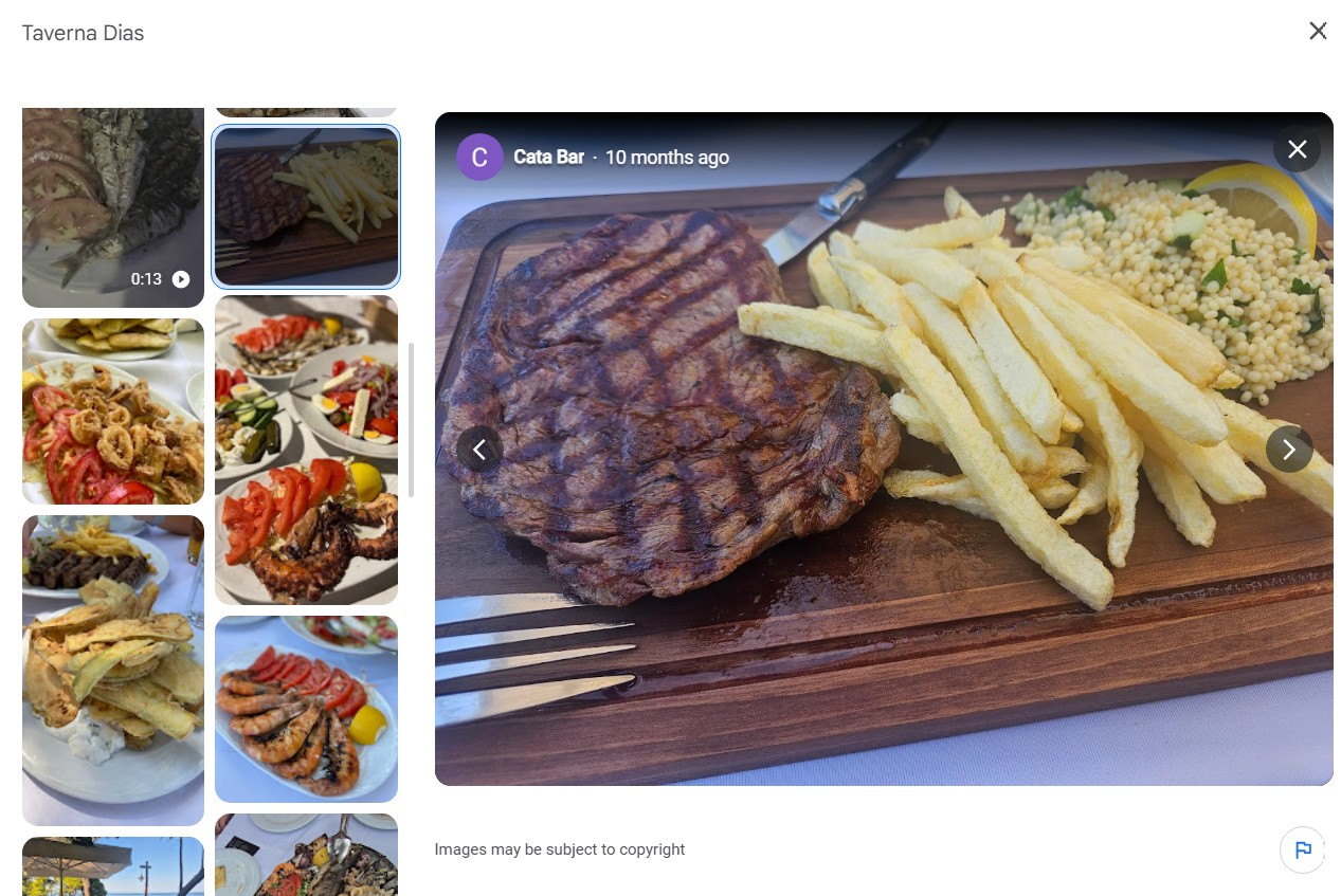 Taverna Dias grilled meat Kallithea Chalkidiki
